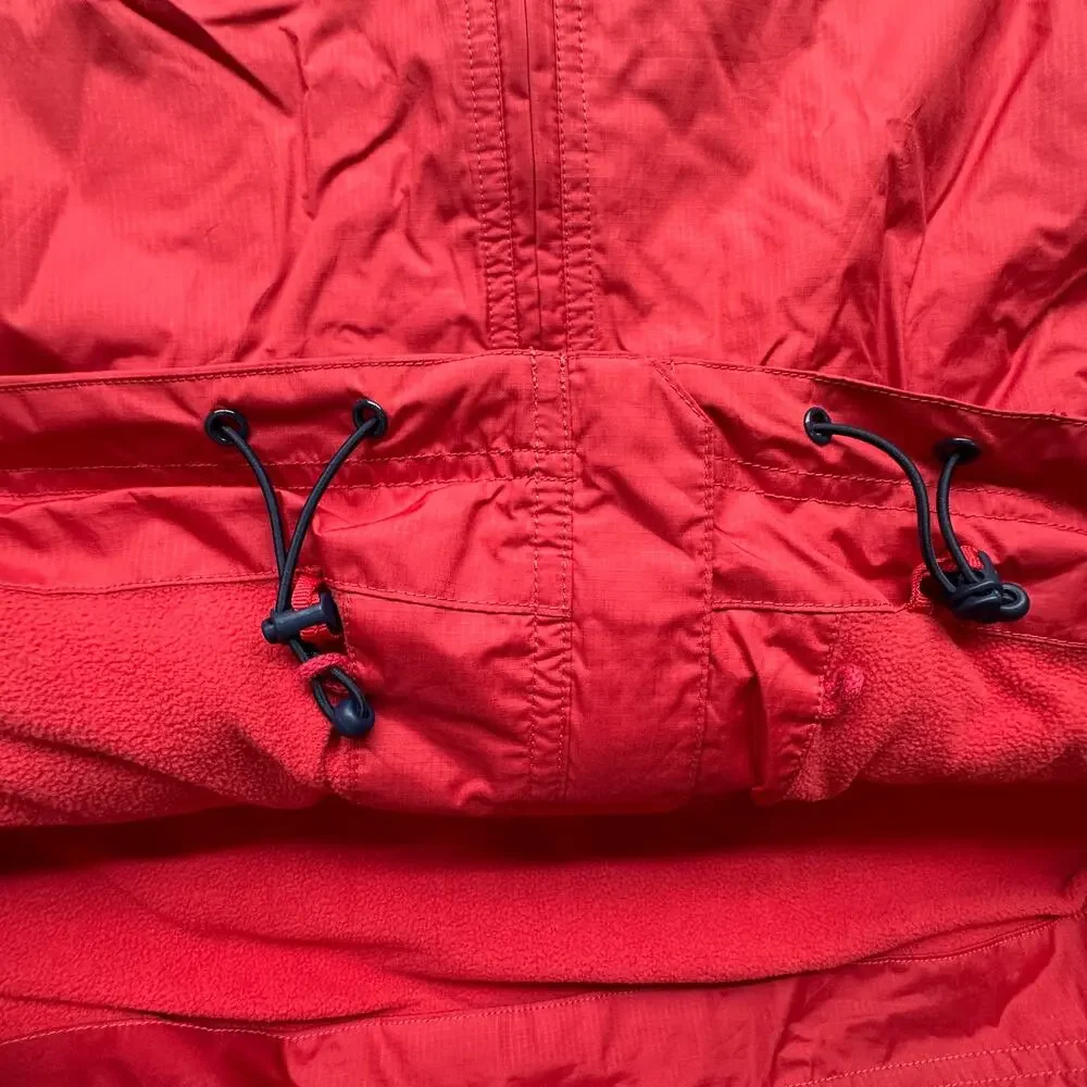 Vineyard Vines Vest Red Full Zip Fleece Mens Large Pockets Drawstring
